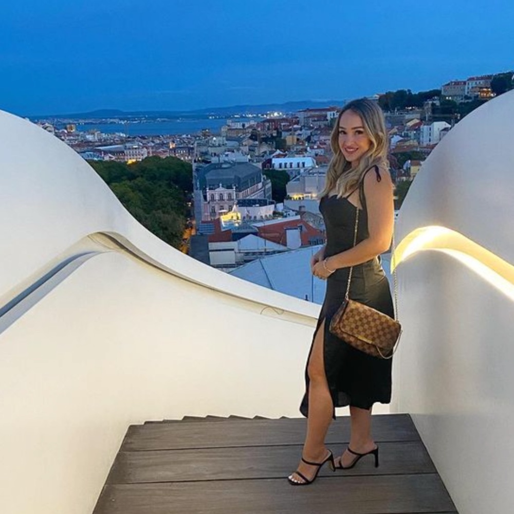 Black mini satin dress